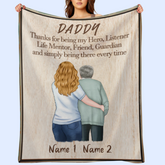 Papa merci d'être ma couverture de héros - cadeau de fête des pères pour papa